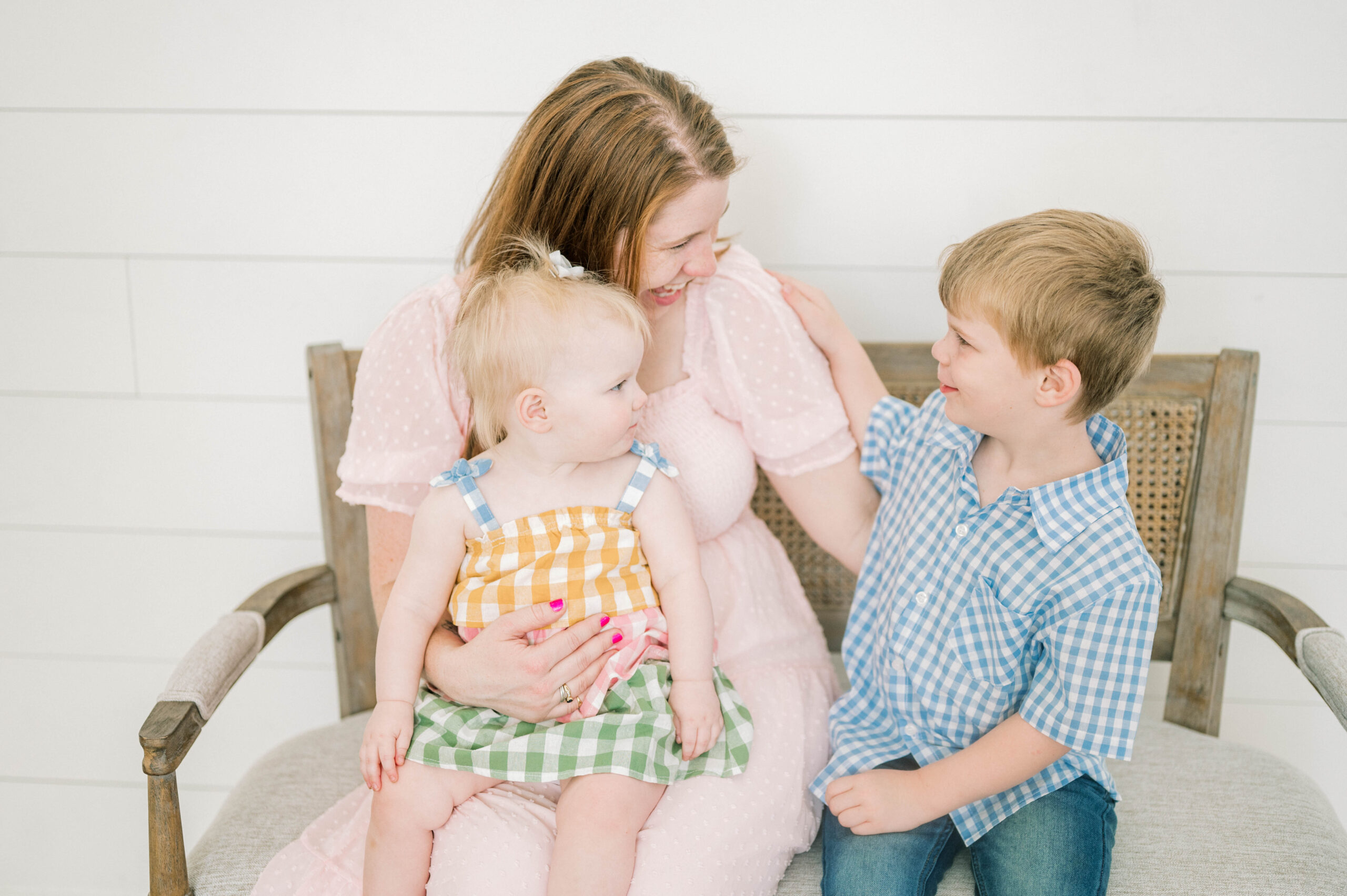 Mom with her two children