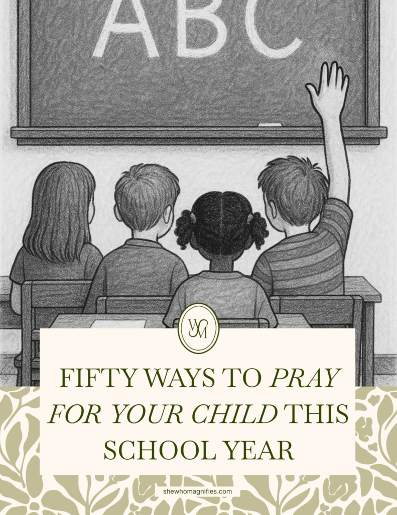 Fifty Ways to Pray for Your Child This School Year Cover Imge